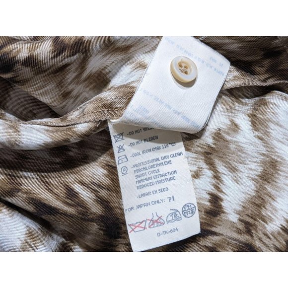 Valentino Miss V long sleeved silk button blouse 8 - Picture 6 of 7